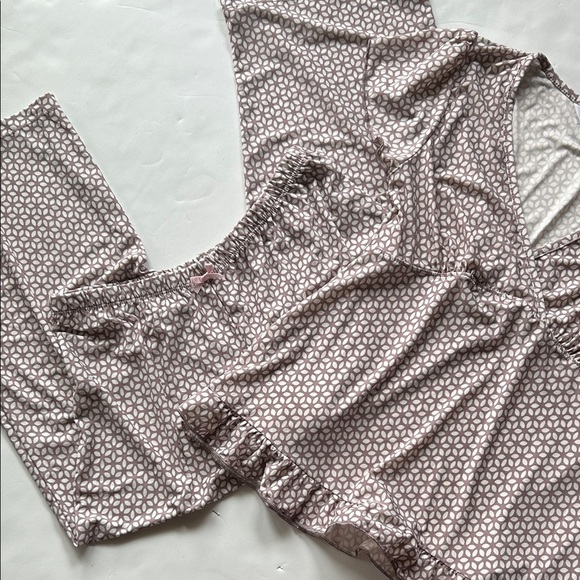 Marilyn Monroe Brown Patterned Pajama Set size S - Picture 2 of 4